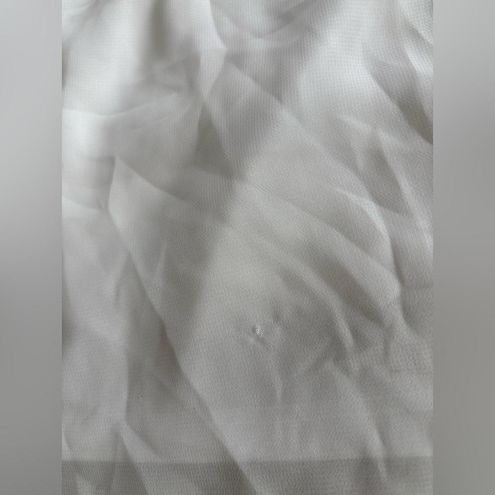 C Elegant White Sleeveless High Neck Open Shoulder Lightweight Dress Sz. XL Lace - Picture 13 of 16